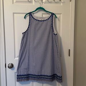 Vineyard Vines Navy and White Striped dress